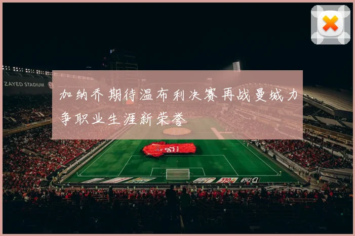 加纳乔期待温布利决赛再战曼城力争职业生涯新荣誉